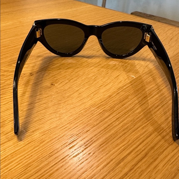 Saint Laurent Glossy Black Sunglasses - Picture 4 of 5